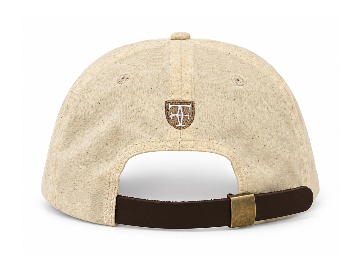 Maritime 6-Panel Cap NATURAL - Fitted x LEILOW