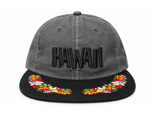 Maritime 6-Panel Cap CHARCOAL - Fitted x LEILOW
