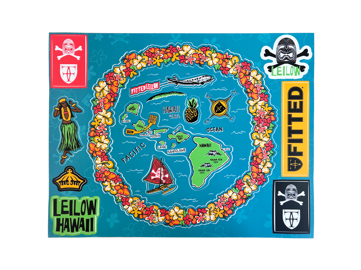 Beachcomber Sticker Sheet- Fitted x LEILOW