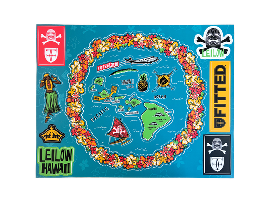 Beachcomber Sticker Sheet- Fitted x LEILOW